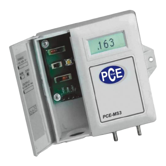 PCE Instruments PCE-MS Serie Bedienungsanleitung
