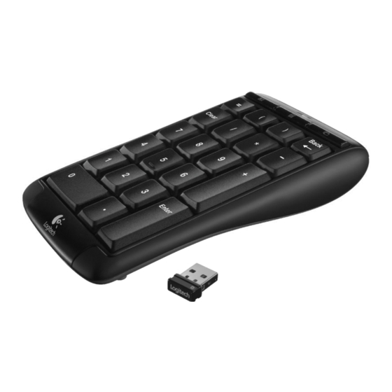 Logitech Wireless Number Pad N305 Schnellstartanleitung