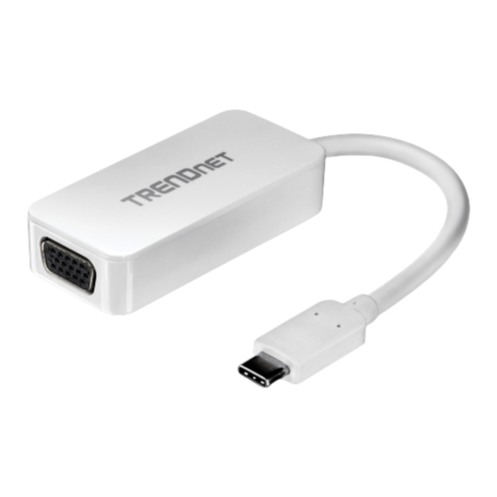 TRENDnet TUC-VGA Schnellinstallationsanleitung