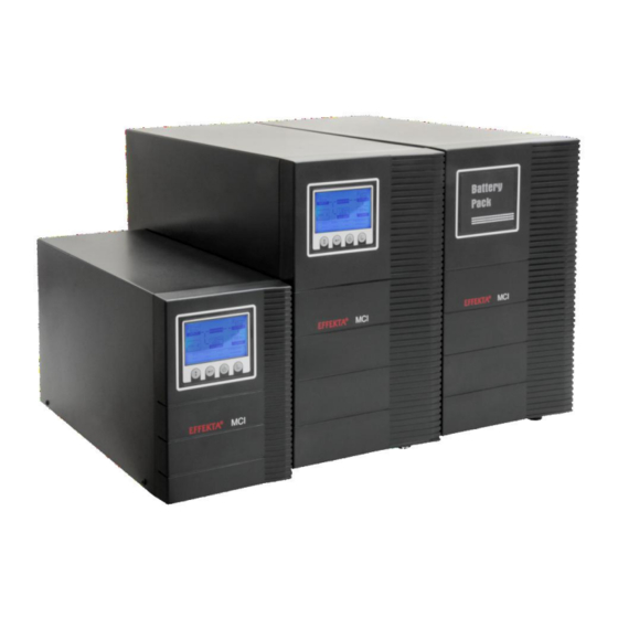 Effekta MCI- Serie 700 VA Handbuch