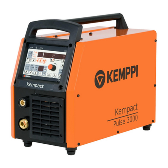 Kemppi KempactPuls 3000 Gebrauchsanweisung