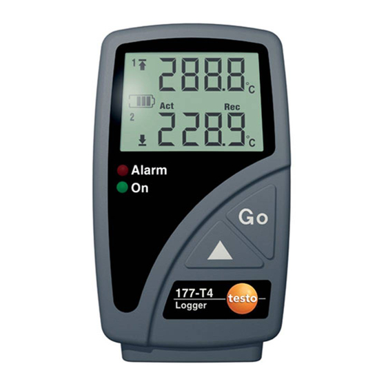 testo 177-t4 Bedienungsanleitung