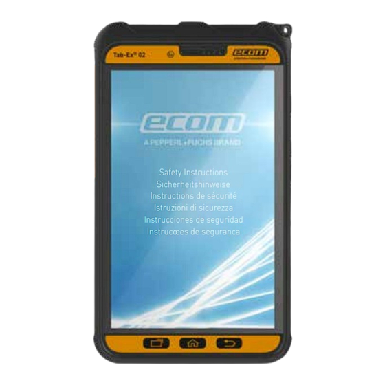Ecom Tab-Ex 02 DZ2 Bedienungsanleitung