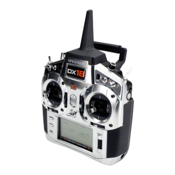 Spektrum DX18 Bedienungsanleitung