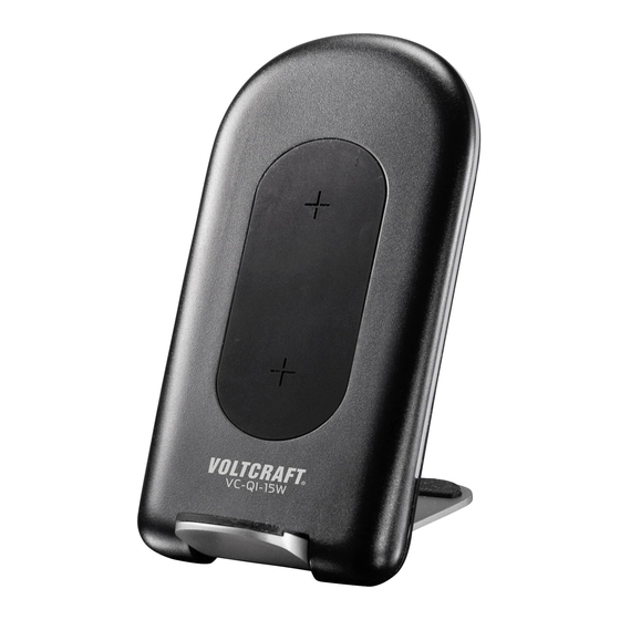 VOLTCRAFT VC-QI-15W Bedienungsanleitung