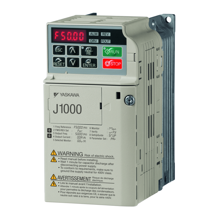 YASKAWA J1000 Kurzanleitung