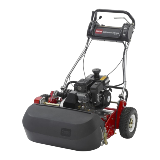 Toro Greensmaster 800 series Bedienungsanleitung