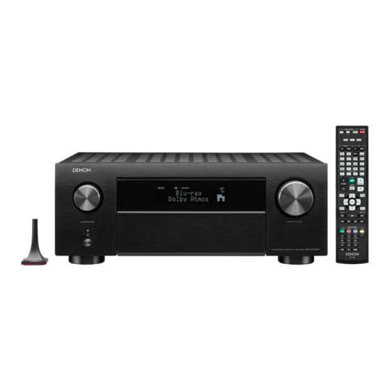 Denon AVC-X4700H Kurzanleitung