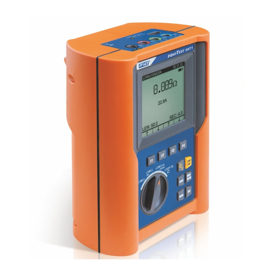 HT Instruments EQUITEST HT5071 Handbuch