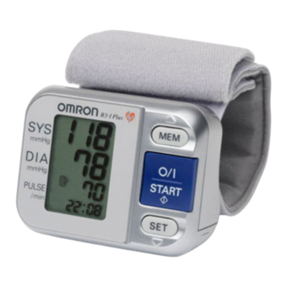 Omron R3-I Plus Gebrauchsanweisung