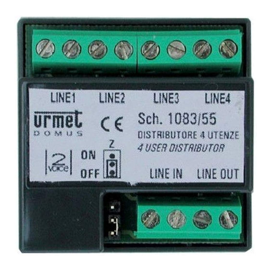 urmet 1083/67 Bedienungsanleitung