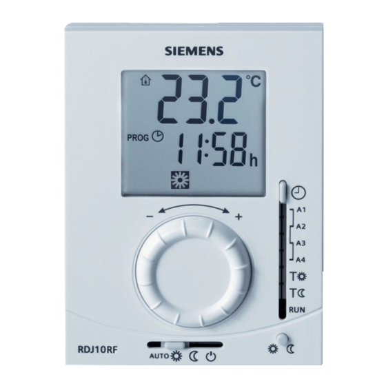 Siemens RDJ10RF/SET Montageanleitung