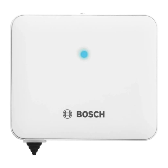 Bosch EasyControl Adapter Installations- Und Bedienungsanleitung