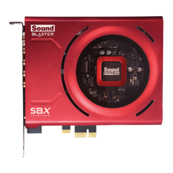 CREATIVE SOUND BLASTER Z SE KURZANLEITUNG Pdf-Herunterladen | ManualsLib