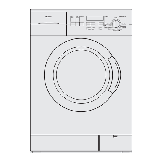 Bosch WFR 2031 Gebrauchs- Und Aufstellanleitung