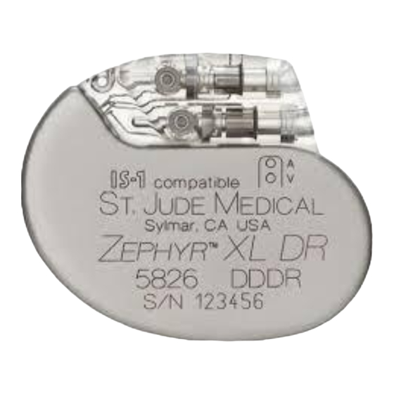 St. Jude Medical Zephyr DR5826 Gebrauchsanweisung