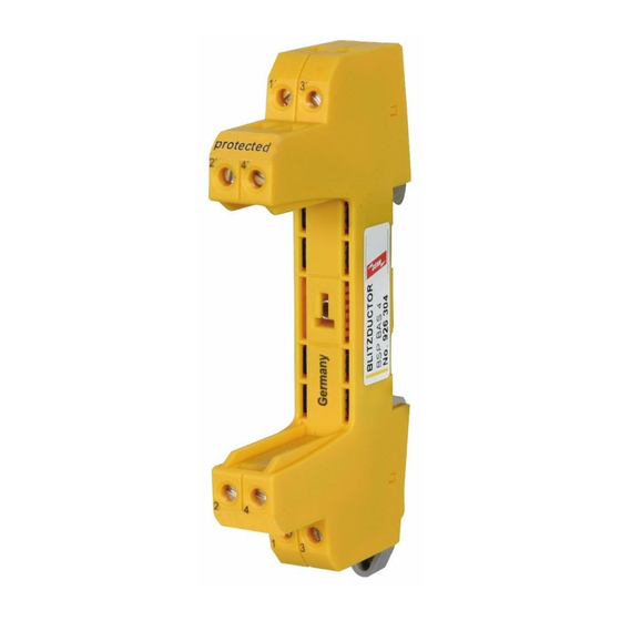 Dehn BLITZDUCTOR SP BSP BAS 4 Einbauanleitung