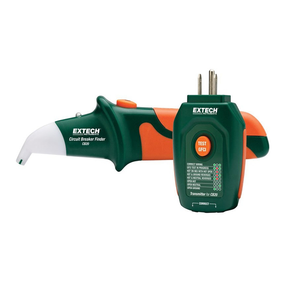 Extech Instruments CB20 Bedienungsanleitung