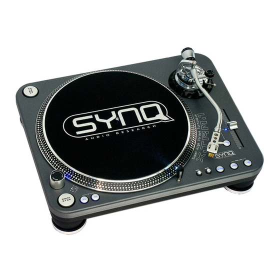 SYNQ AUDIO RESEARCH X-TRM 1 Bedienungsanleitung