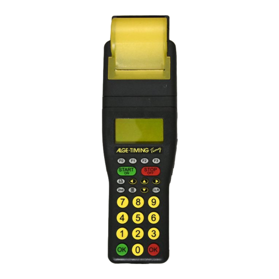 ALGE-Timing Timy LapTimer Bedienungsanleitung