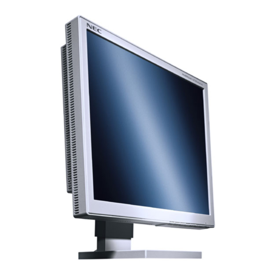 NEC MultiSync LCD1960NX Bedienungsanleitung