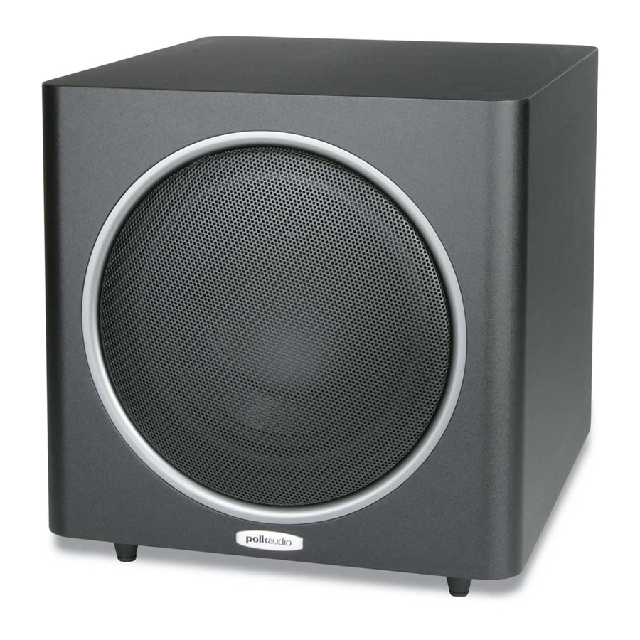 Polkaudio PSW110 Bedienungsanleitung