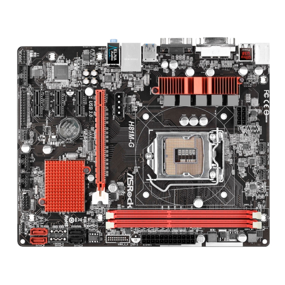 ASROCK H81M-G Bedienungsanleitung
