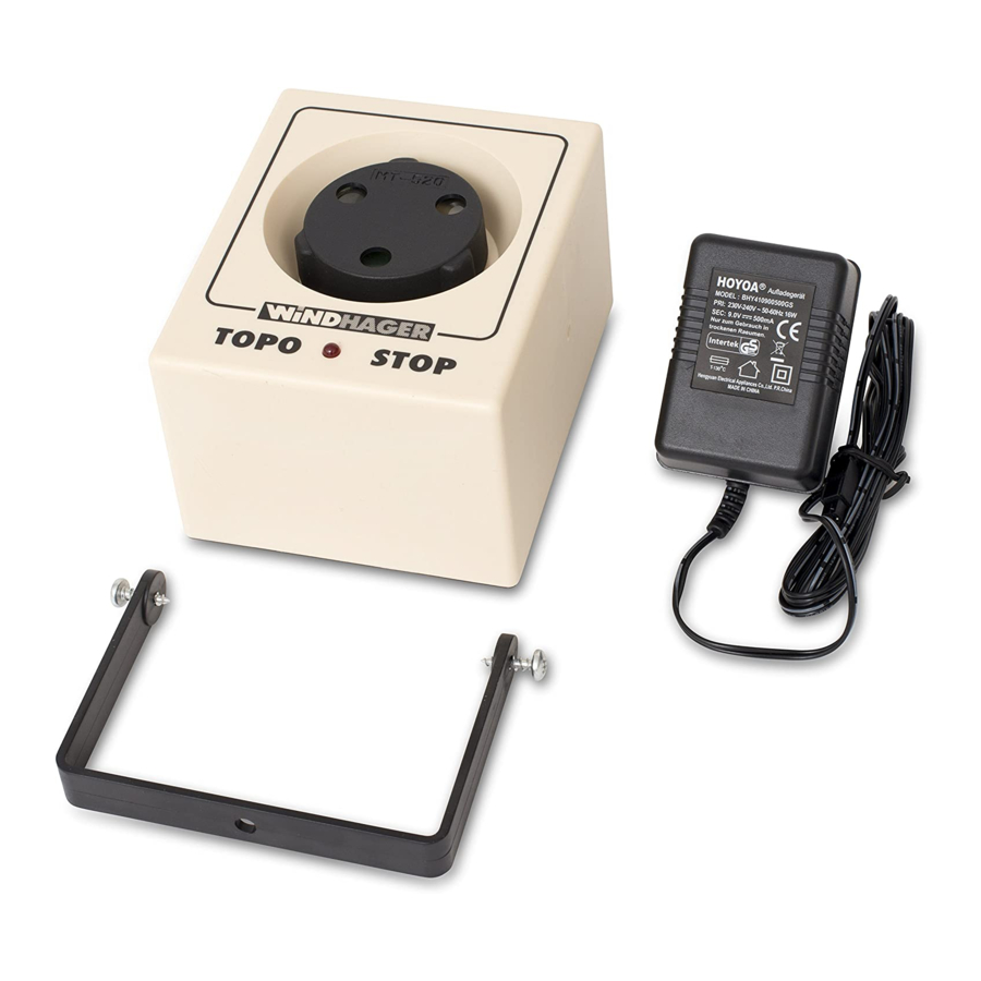 Windhager Topo Stop E250 Bedienungsanleitung