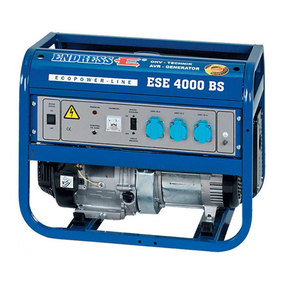 Endress ECOPOWER-Serie Bedienungsanleitung