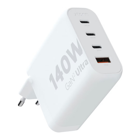 Xtorm XEC140 GaN2 ULTRA CHARGER Gebrauchsanweisung