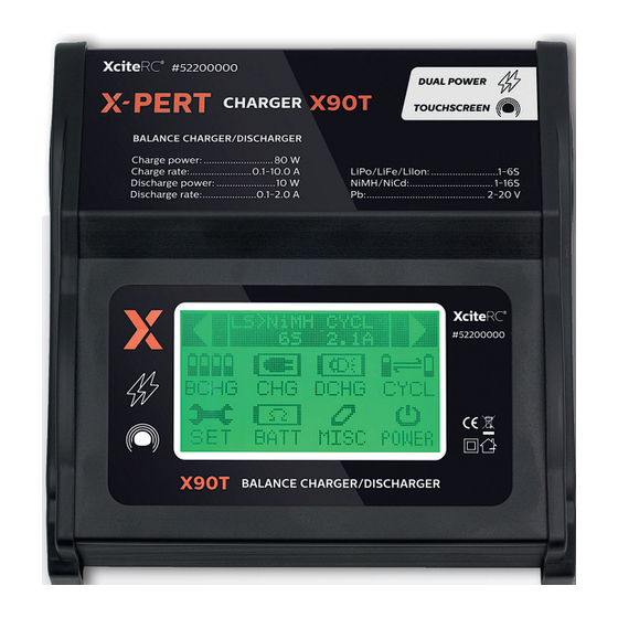 XcideRC X-PERT CHARGER X90T Bedienungsanleitung