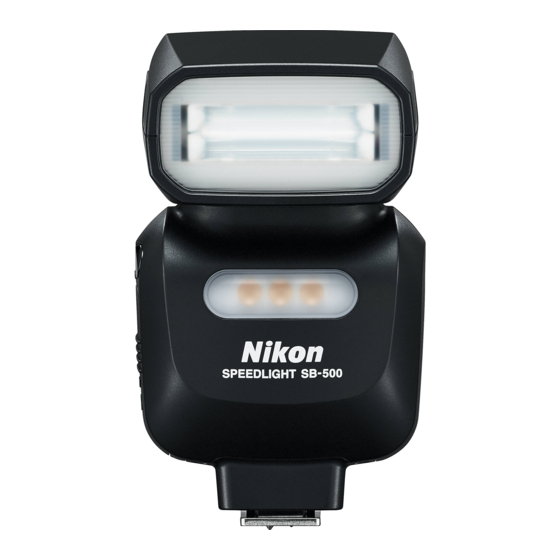 Nikon SB-500 Benutzerhandbuch