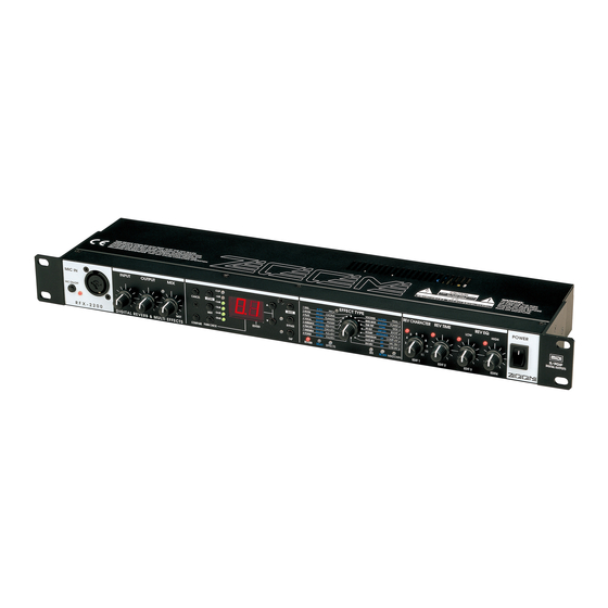 Zoom RFX-2200 Bedienungsanleitung