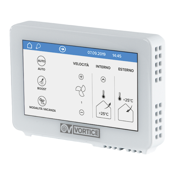 Vortice CB TOUCH LCD W Anleitungsbuch