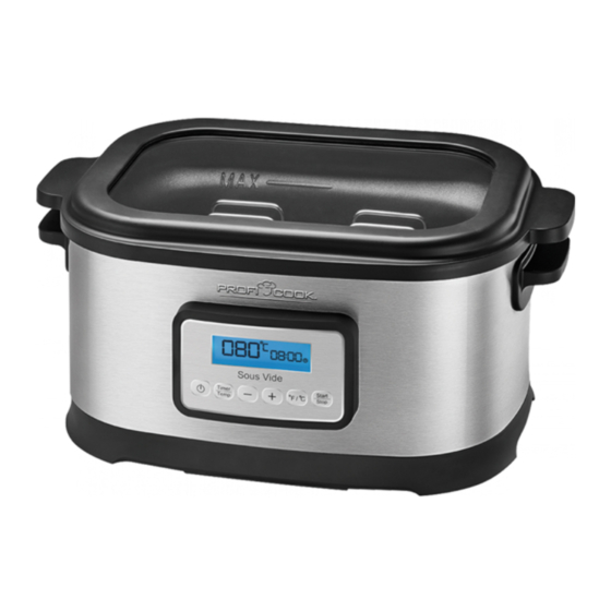 Proficook PC-SV 1112 Bedlenungsanleitung
