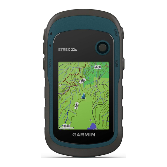 Garmin eTrex Schnellstartanleitung