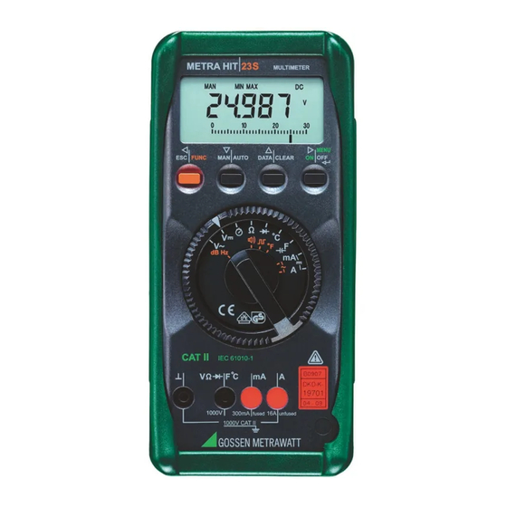 MetraHit 22S/M Bedienungsanleitung