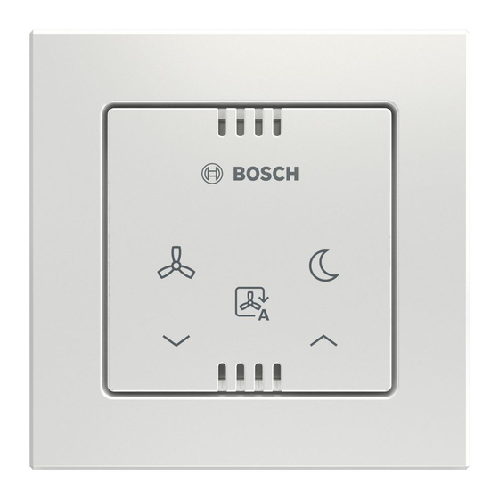 Bosch CV 30 H Installations- Und Bedienungsanleitung