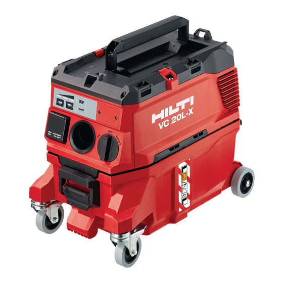 Hilti VC 20LX Original Bedienungsanleitung