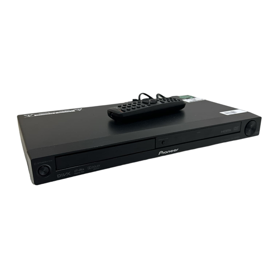 Pioneer DV-3010V Bedienungsanleitung
