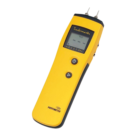 Protimeter Timbermaster Bedienungsanleitung