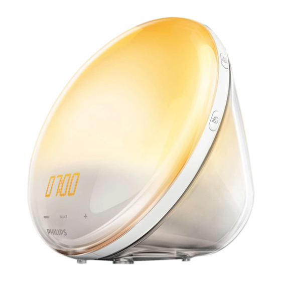 Philips HF3520 Wake-up Light Bedienungsanleitung