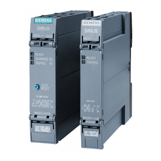 Siemens SIRIUS 3RN2 Gerätehandbuch