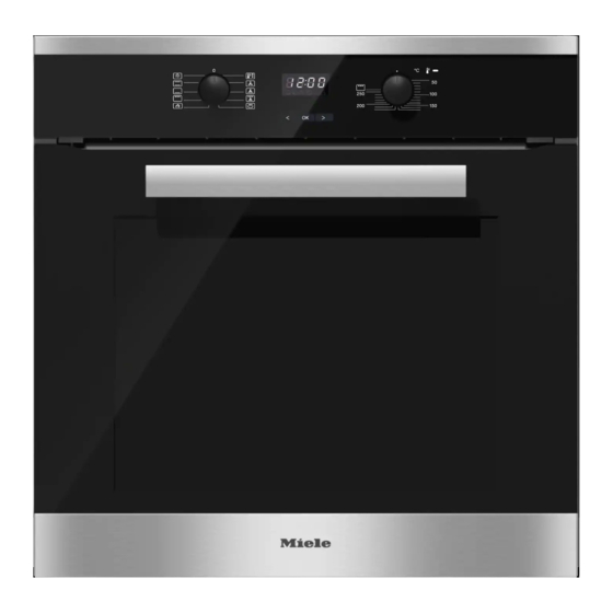 Miele H2661-1BP Kurzgebrauchsanweisung