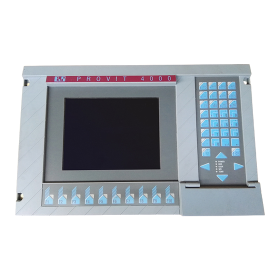 B&R PROVIT 4000 Anwenderhandbuch
