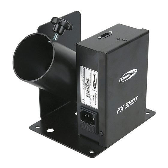 SHOWTEC FX Shot Anleitung