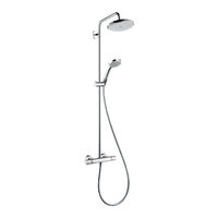 HANSGROHE Croma Showerpipe 220 27866000 Gebrauchsanleitung, Montageanleitung