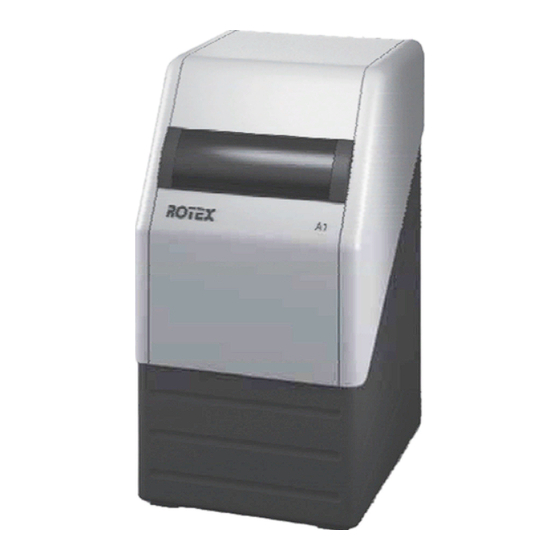 Rotex A1 Betriebshandbuch