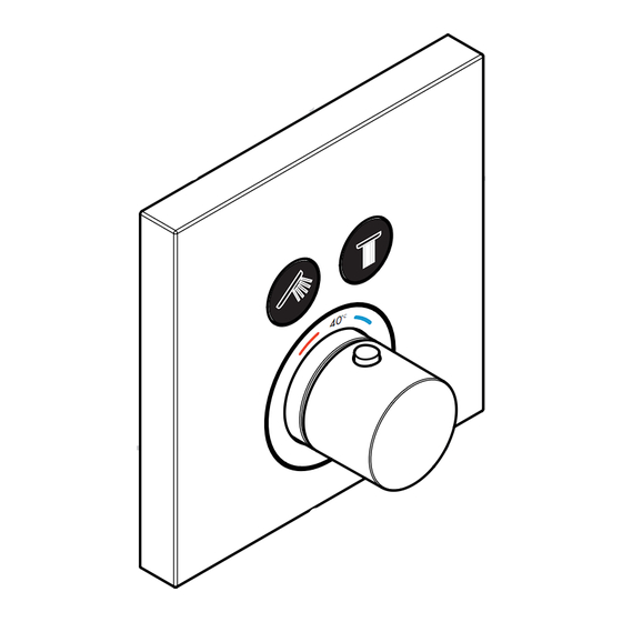 HANSGROHE Axor ShowerSelect series Gebrauchsanleitung, Montageanleitung