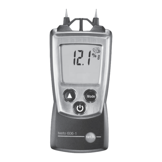 testo  606-1 Bedienungsanleitung